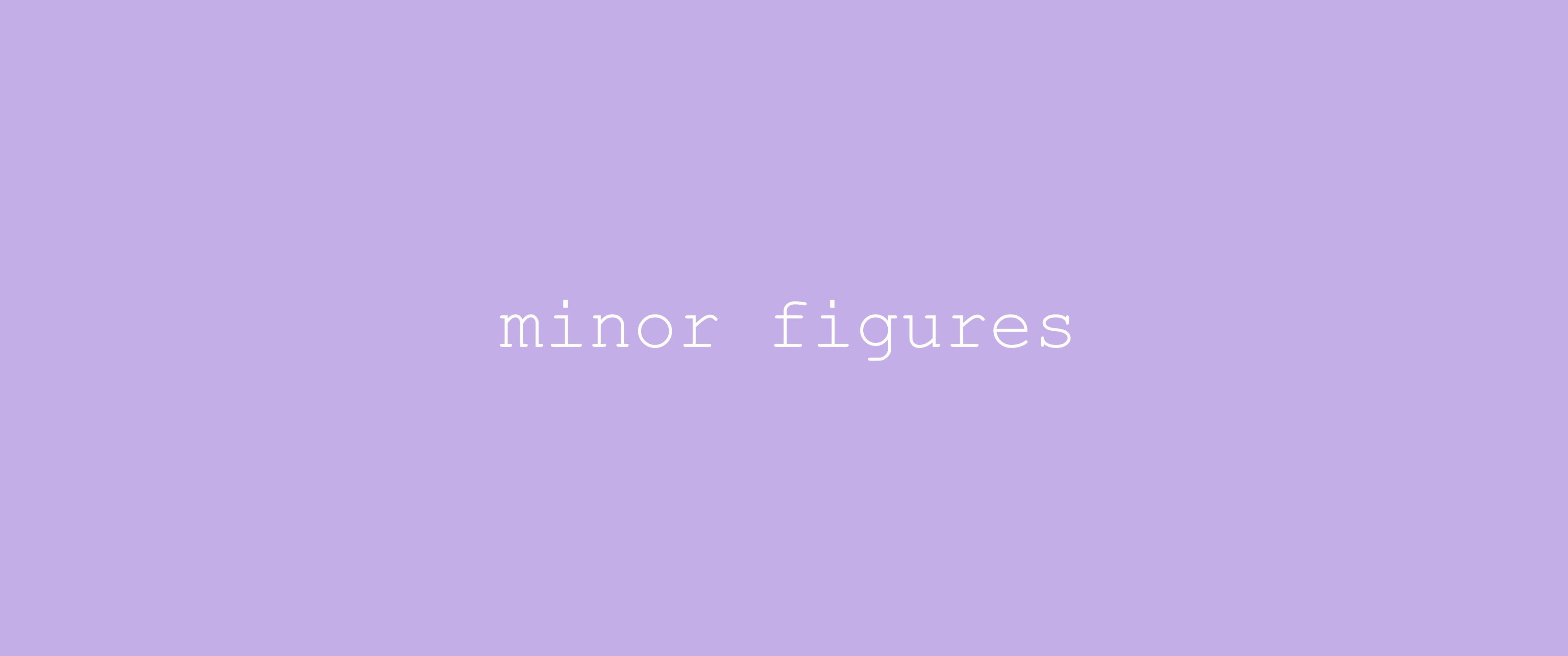 minor figures banner